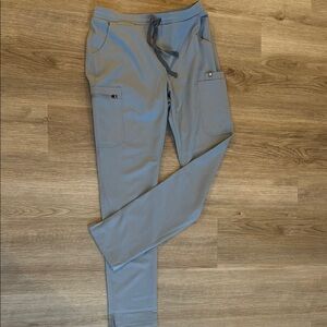 Blue/grey FIGS, never worn. Small and tall.